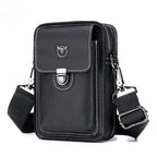 Pochette bandoulière homme en cuir
