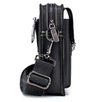 Pochette en cuir pour homme à bandoulière