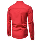 Polo col Mao pourvu de manches longues