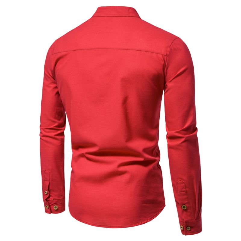 Polo col Mao pourvu de manches longues