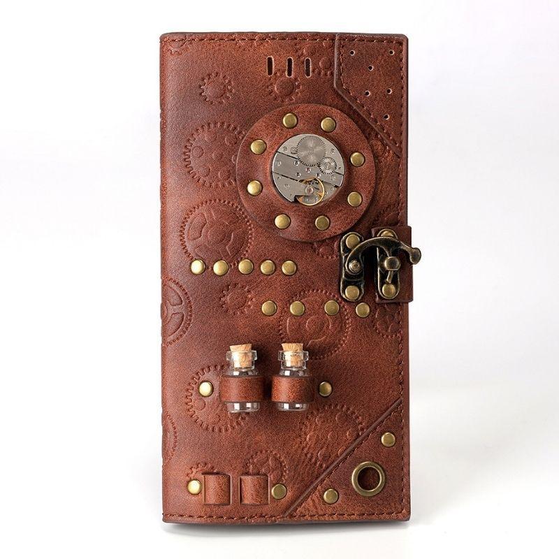 Portefeuille au look steampunk