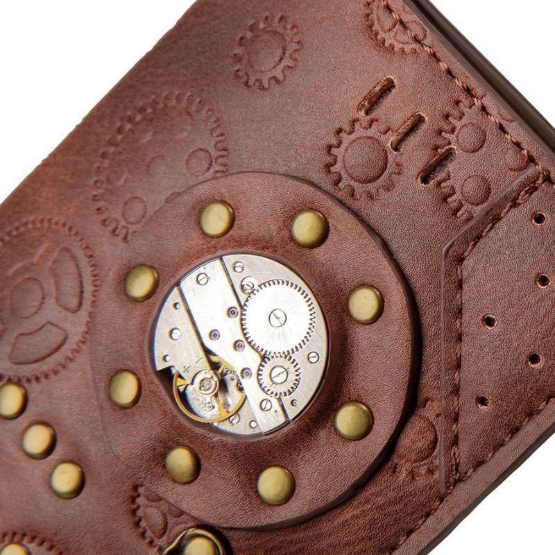 Portefeuille dans un style steampunk