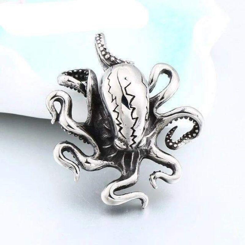 Poulpe steampunk en pendentif