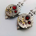 Pour femme, boucles d’oreilles au style steampunk