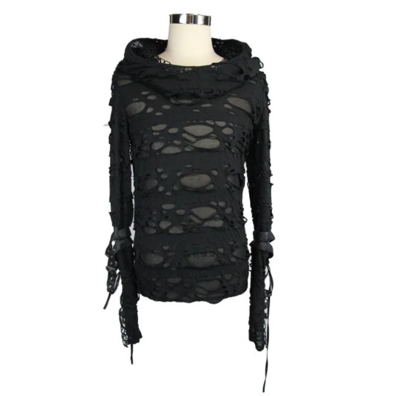 Pull à capuche pour homme style gothique