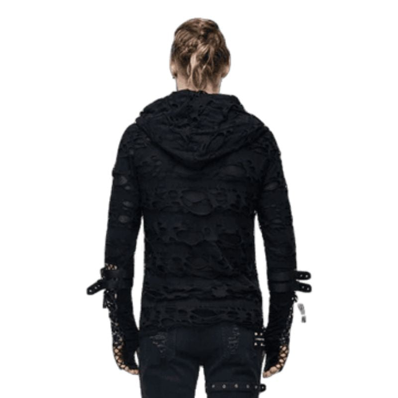 Pull homme avec capuche au style gothique