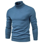 Pull masculin slim au col roulé