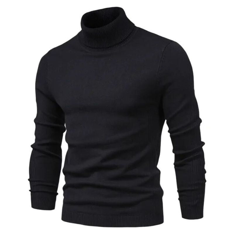 Pull slim à col roulé pour homme