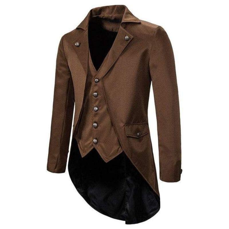 Redingote steampunk homme