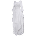 Robe blanche d’inspiration victorienne