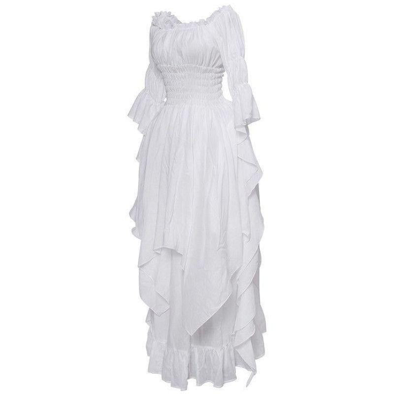 Robe blanche d’inspiration victorienne