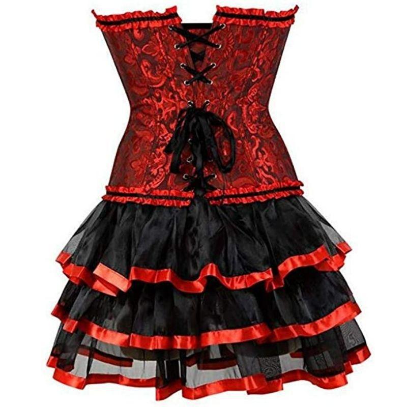 Robe burlesque à bustier