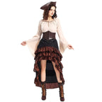 Robe cosplay au look steampunk pirate