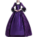 Robe de mariée violette gothique steampunk