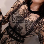 Robe dentelée au style vintage