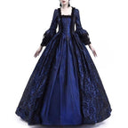 Robe d’époque victorienne bleue
