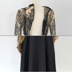 Robe en dentelle de style rétro