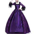 Robe gothique steampunk violette pour mariée
