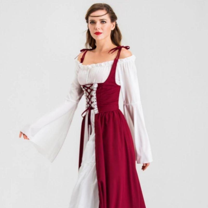 Robe médiévale d’inspiration victorienne
