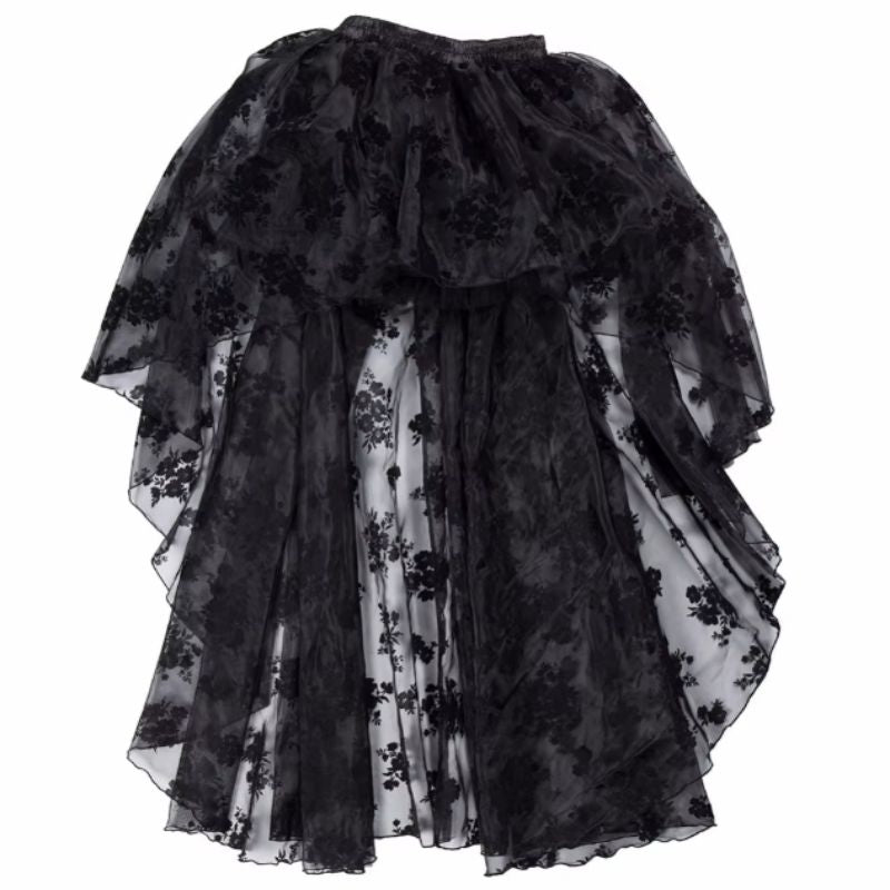 Robe mêlant styles gothique et steampunk