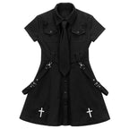 Robe mêlant styles punk et Lolita