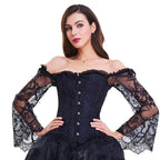 Robe noire de soirée style steampunk