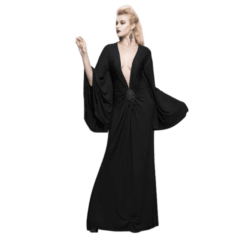 Robe noire steampunk victorienne