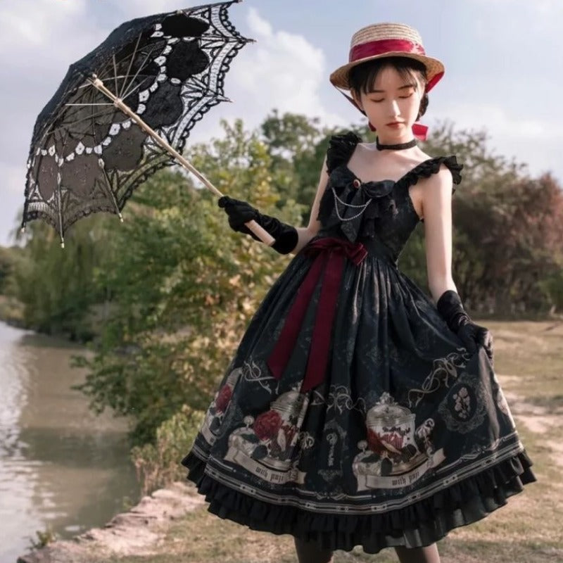 Robe noire style Lolita