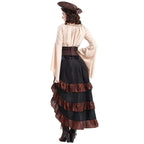 Robe pirate steampunk de cosplay