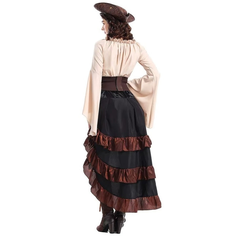 Robe pirate steampunk de cosplay