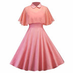 Robe rose au style vintage