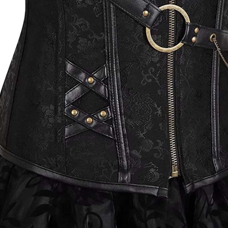 Robe steampunk avec corset