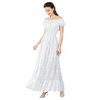 Robe steampunk de couleur blanche