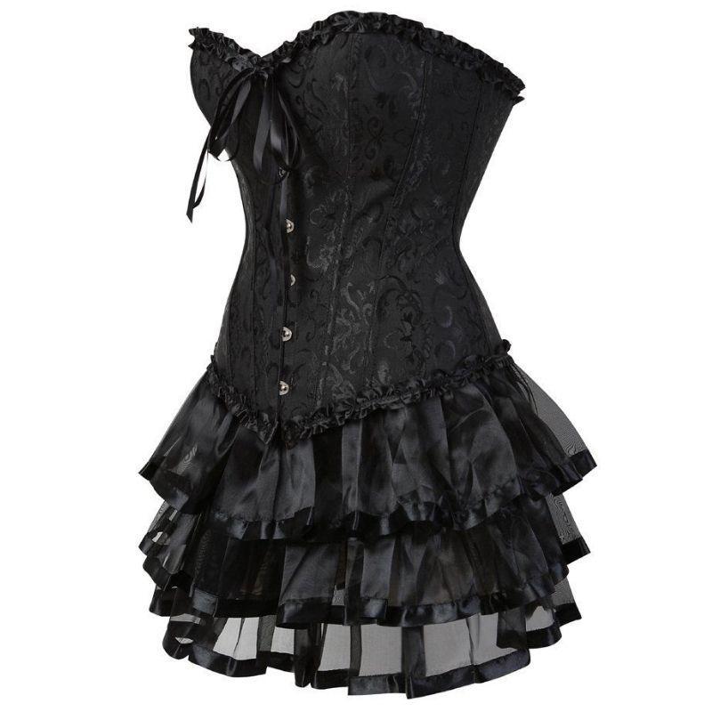 Robe steampunk de coupe courte
