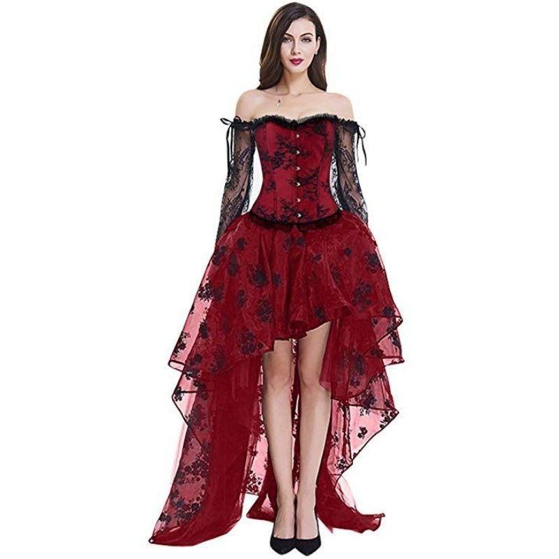 Robe steampunk rouge