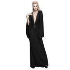 Robe victorienne noire de style steampunk