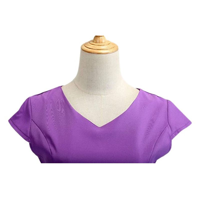 Robe vintage dans les tons violets