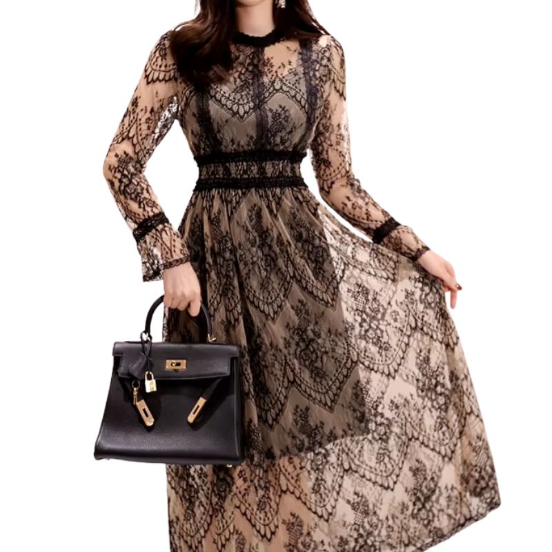 Robe vintage en dentelle