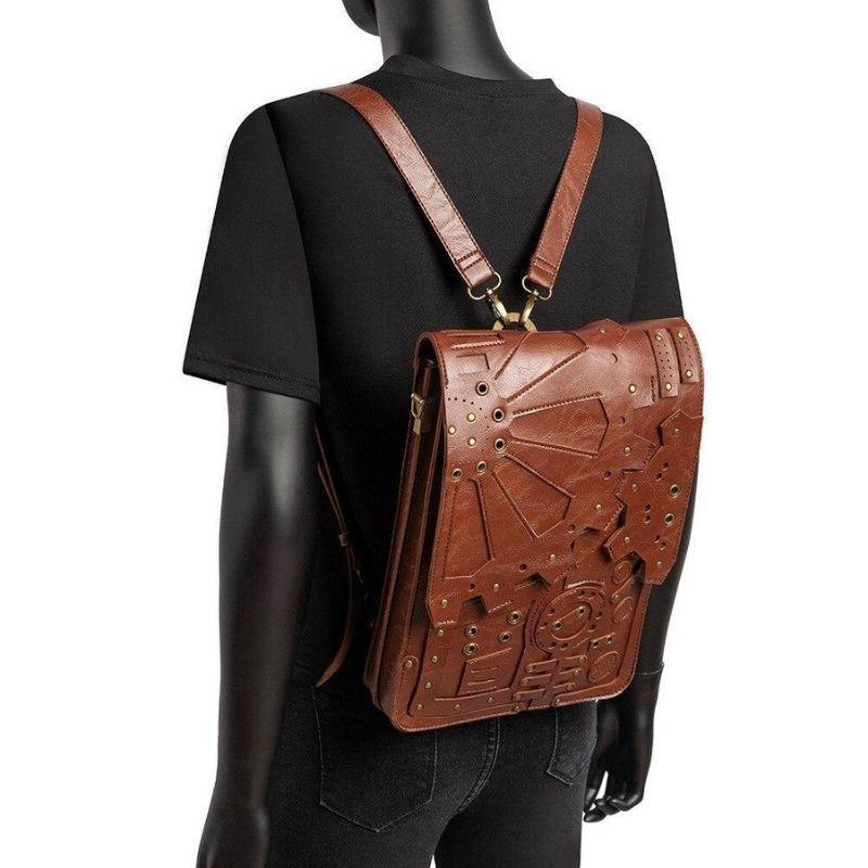 Sac à dos au style steampunk