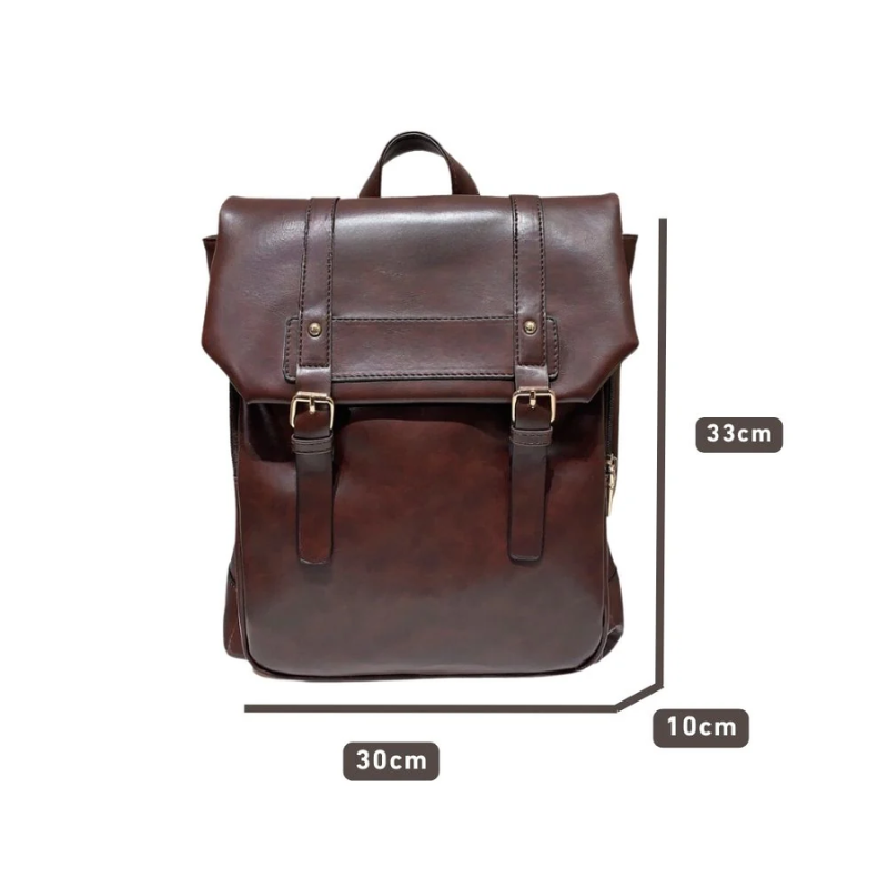 Sac à dos en PU vintage pour femme