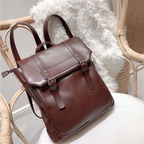 Sac à dos féminin en PU de style vintage