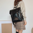 Sac à dos femme en PU au look vintage