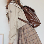 Sac à dos femme en PU style vintage