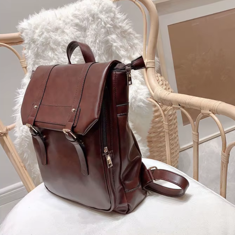Sac à dos femme esprit vintage fabriqué en PU