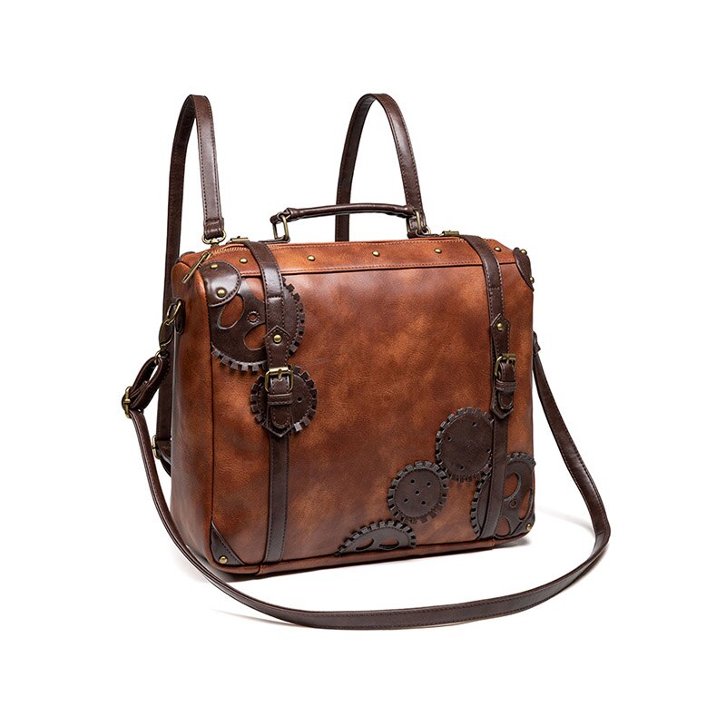 Sac au style steampunk en simili PU