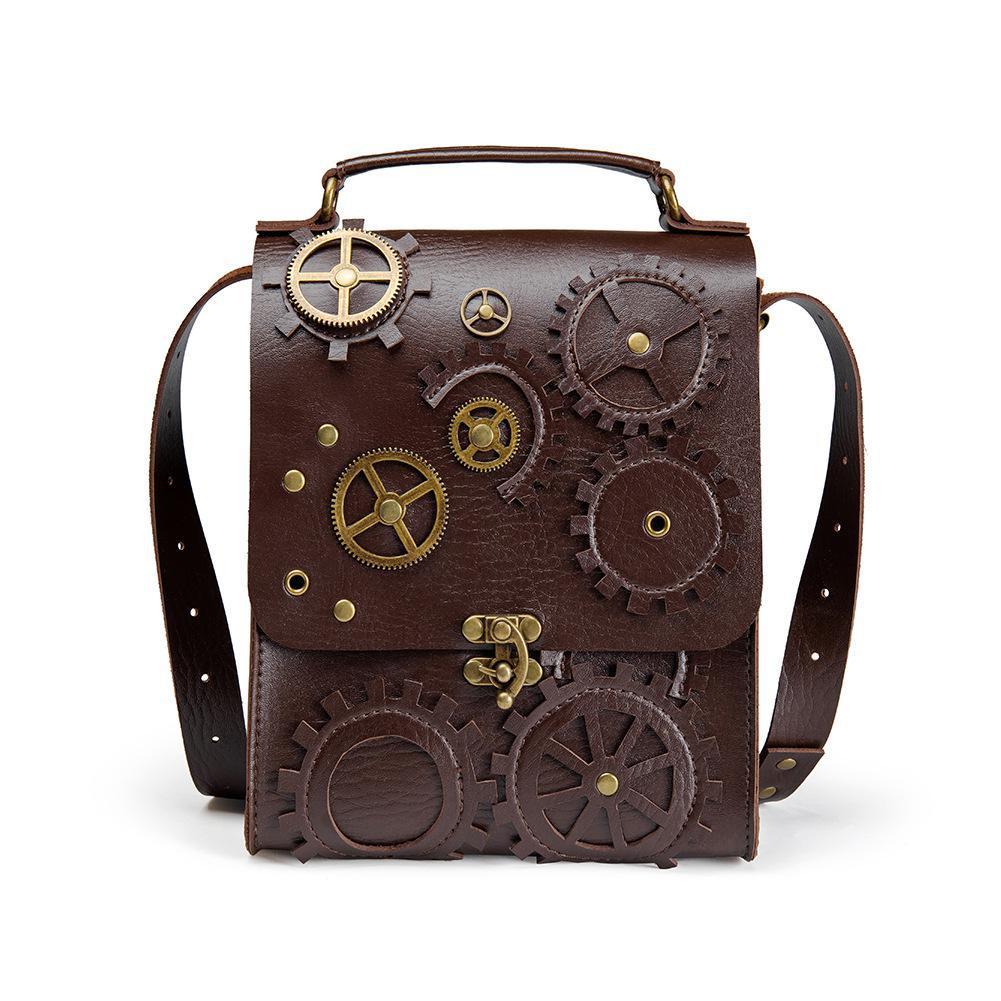 Sac bandoulière de style steampunk