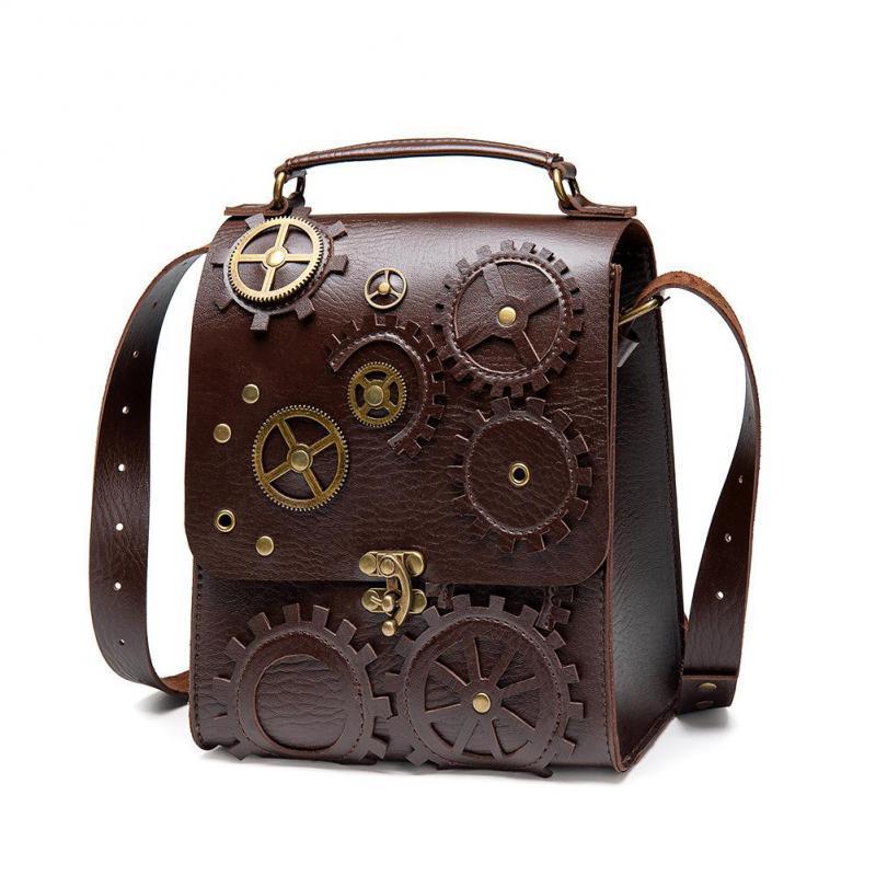 Sac bandoulière d’inspiration steampunk