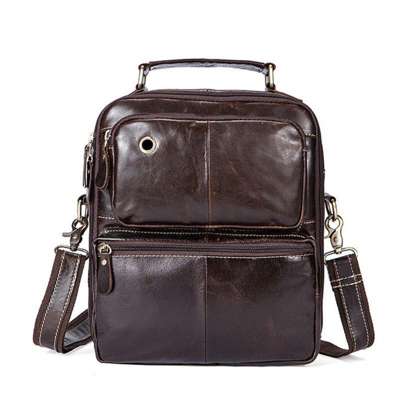Sac bandoulière vintage en cuir pour homme