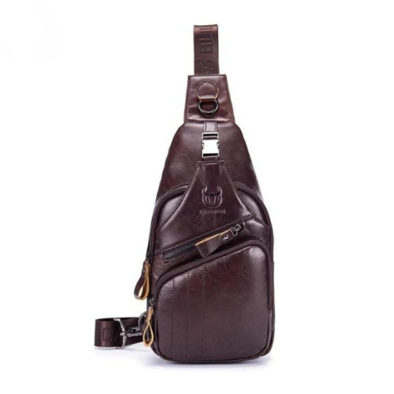 Sac de poitrine homme en cuir