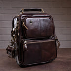 Sac en cuir vintage à bandoulière pour homme